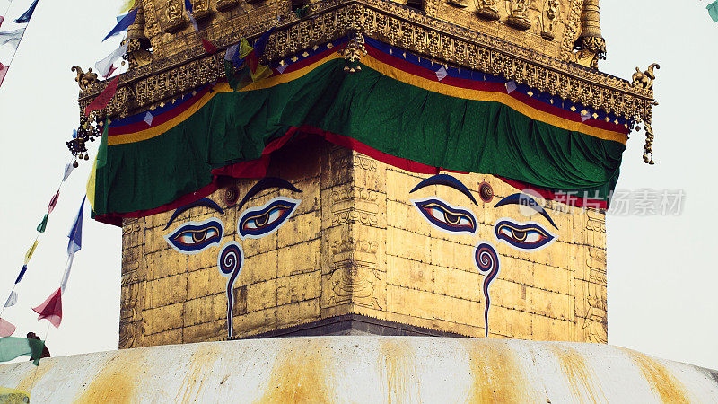 尼泊尔加德满都Bodhnath stupa